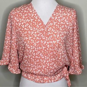Fitted pink sienna sky top
